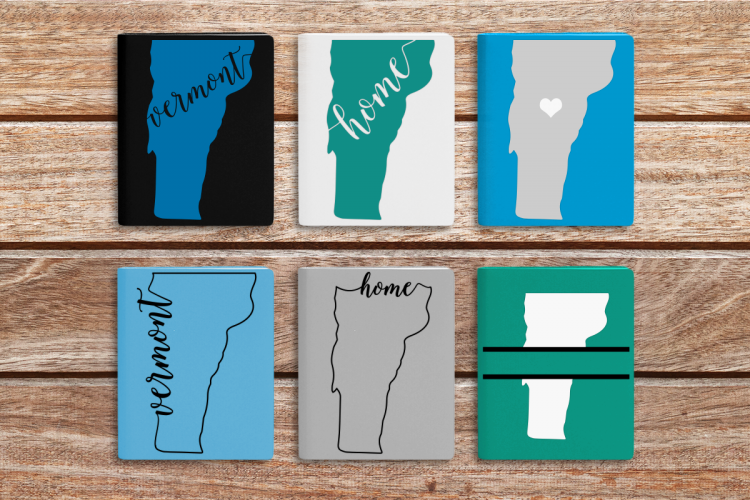 State of Vermont SVG File Cutting Template