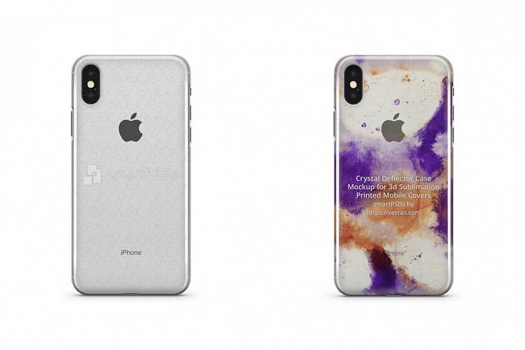 Download Apple iPhone X 3d Crystal Mobile Case Design Mockup 2017 ...