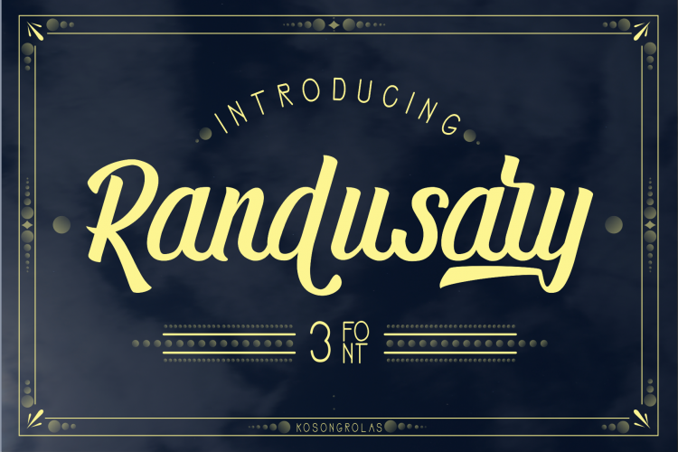 Randusary 3 Font