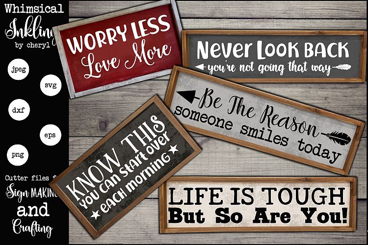 Life Is Tough Motivational SVG Set