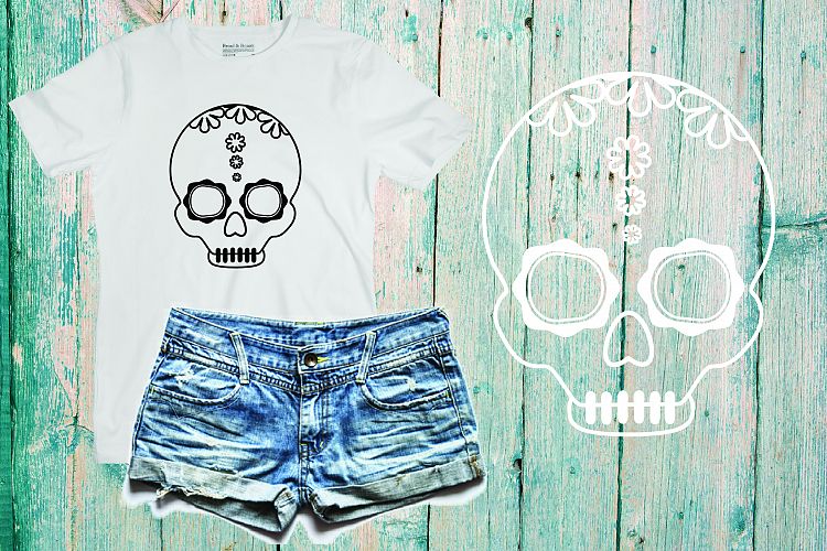 Halloween svg, skull svg, girl skeleton, skeleton face 370SV