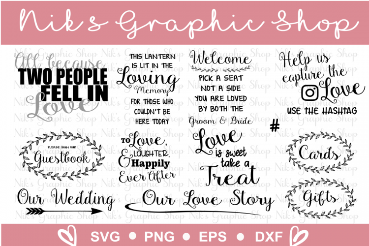 Wedding Sign Svgs, Wedding Svg, Sign Svgs, Love Svgs