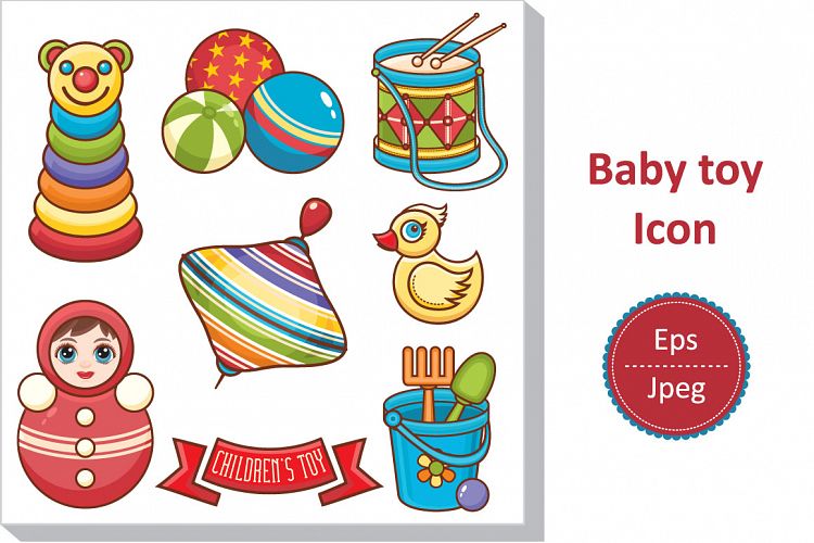 Childrens toy. Set. Baby toy