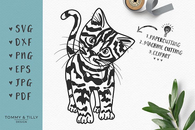 Free Svgs Download Kitten Svg Dxf Png Eps Jpg Pdf Cutting File Free Design Resources