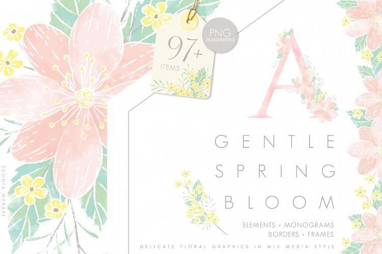 Gentle Spring Bloom & Monograms
