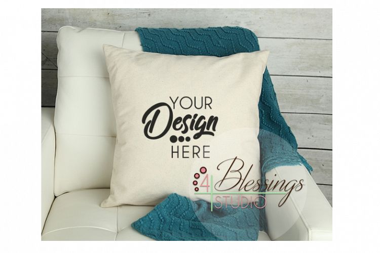 Pillow Mockup Canvas Pillow Mockup Pillow Stock Photo Rustic