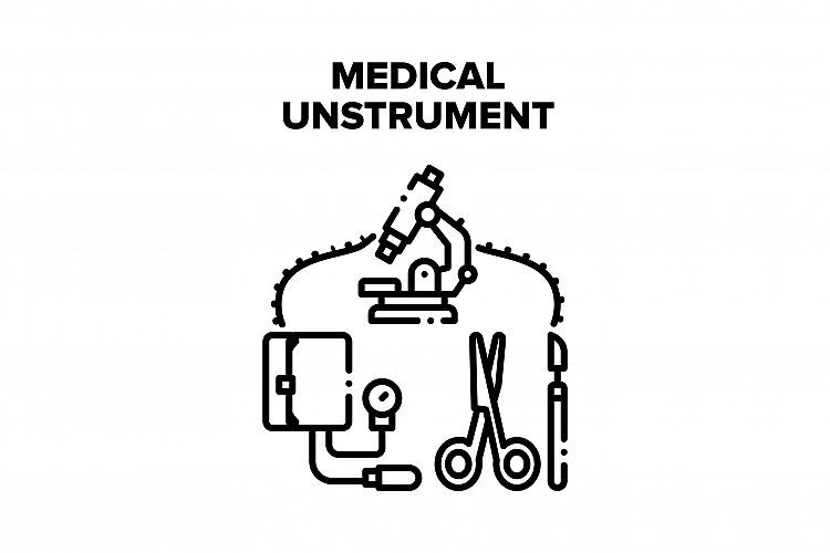 Medical Instrument Equipment Vector Concept Color example image 1