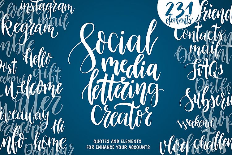 Social Media Lettering Creator