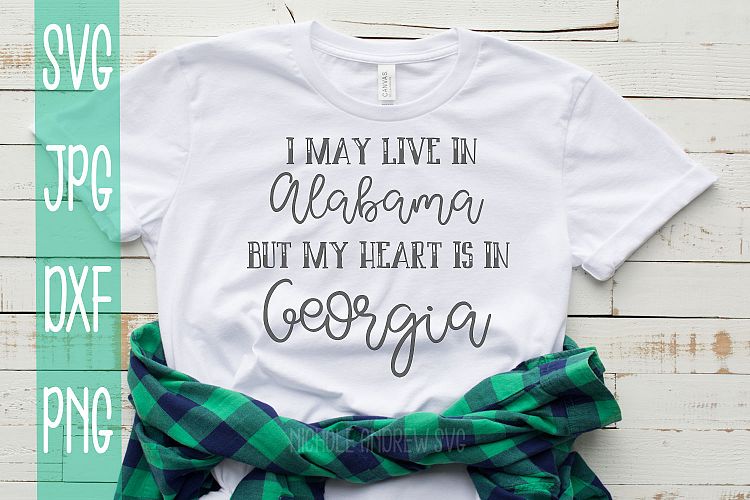 I may live in Alabama but my heart is in Georgia, SVG
