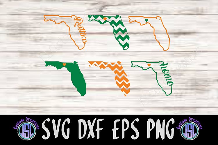 Florida Set of 6 States Bundle | SVG DXF EPS PNG Cut File