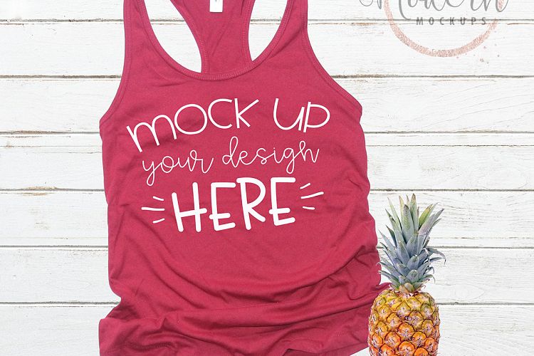 Mock up Next Level 1533 Scarlet Mockup