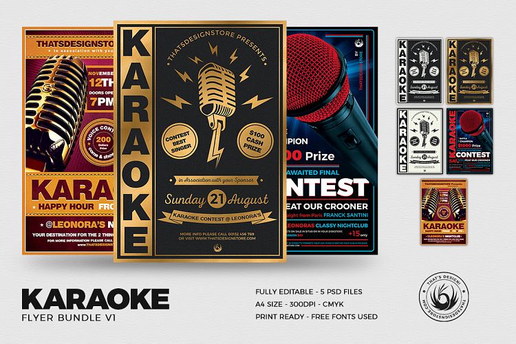 Karaoke Flyer Bundle V1