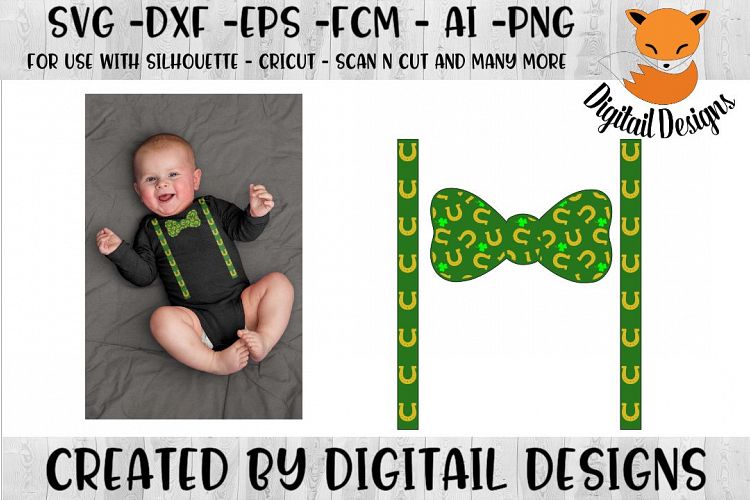 St Patricks Day Tie SVG - Silhouette - Cricut