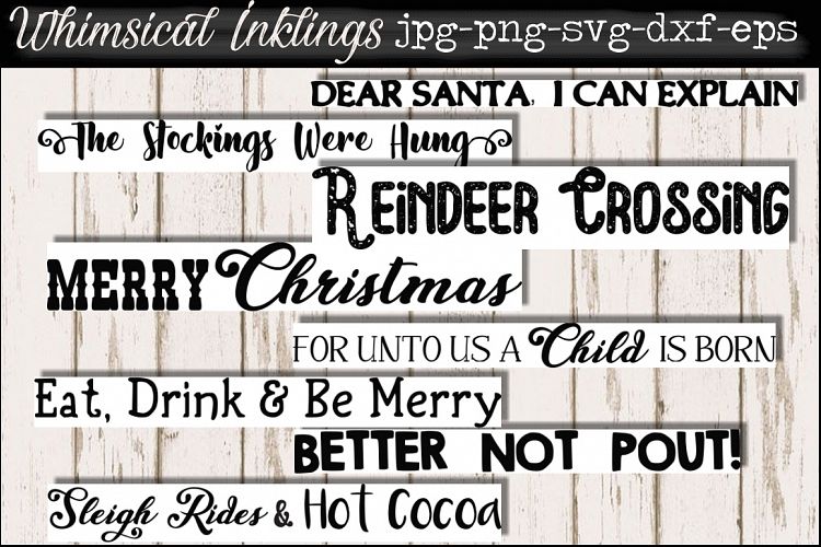 Christmas Cheer Sign SVG Bundle