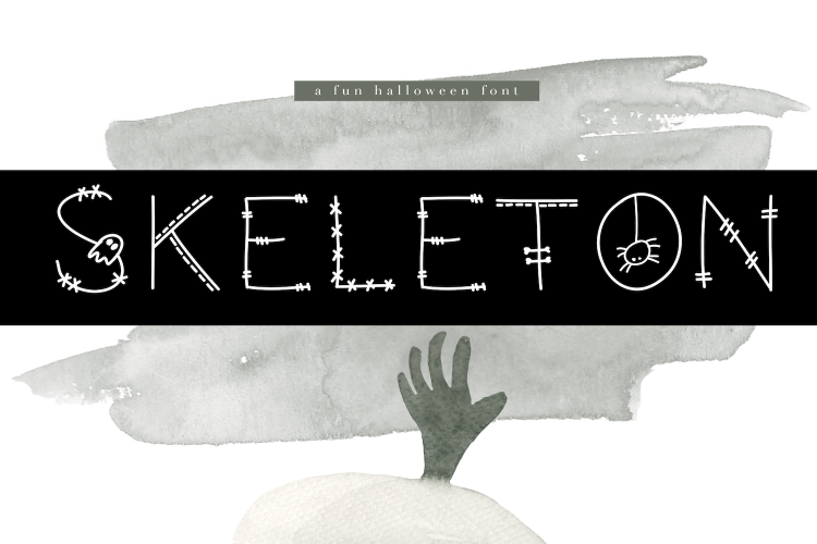 Skeleton - A Fun Halloween Font
