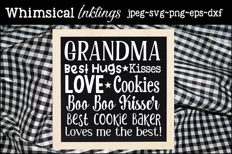 Grandma Collage SVG