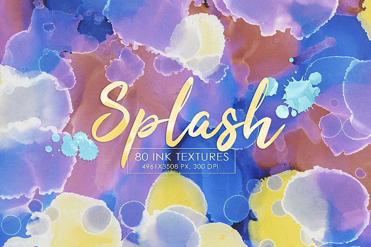 80 Splash Ink Textures