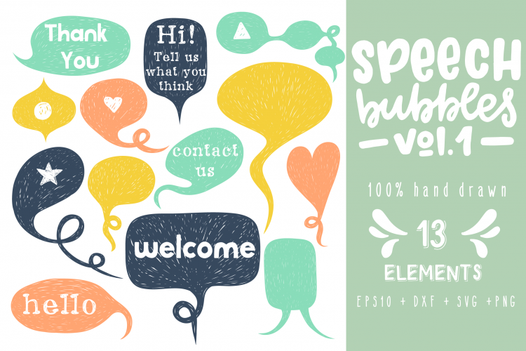 Speech Bubbles collection. Vol. 1