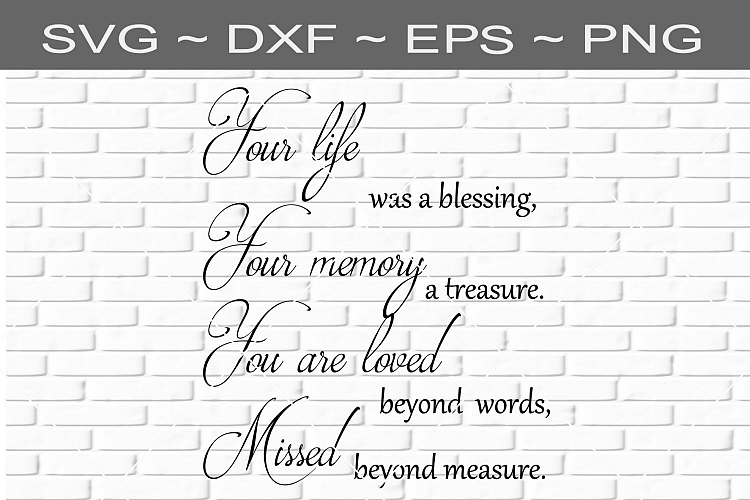 Loved One Memorial In Loving Memory Of Digital Download SVG