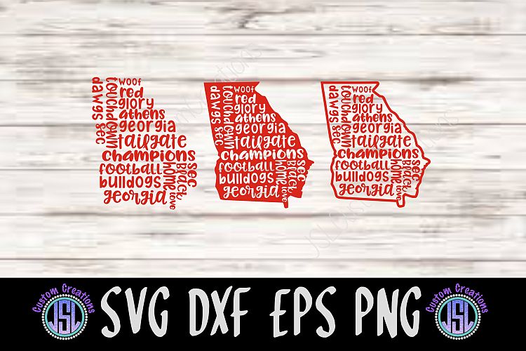 Georgia Sayings States | Set of 3 Bundle | SVG DXF EPS PNG