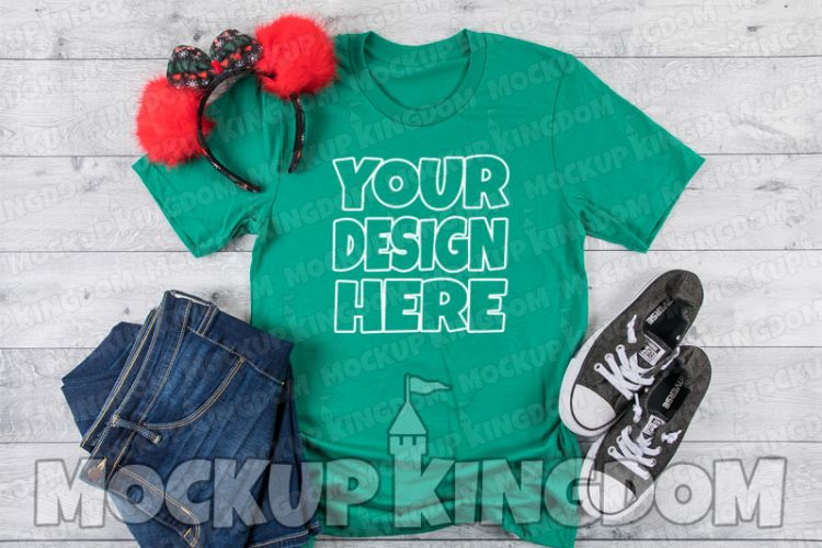 Unisex Crew Neck Shirt Mockup, Bella Canvas Mockup