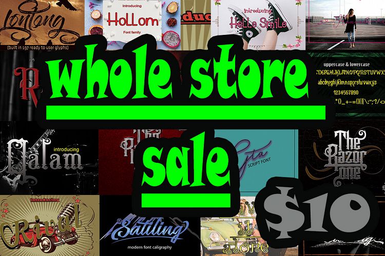 whole store sale