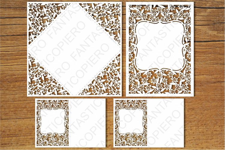 Wedding Invitation set6, Greeting Card SVG files