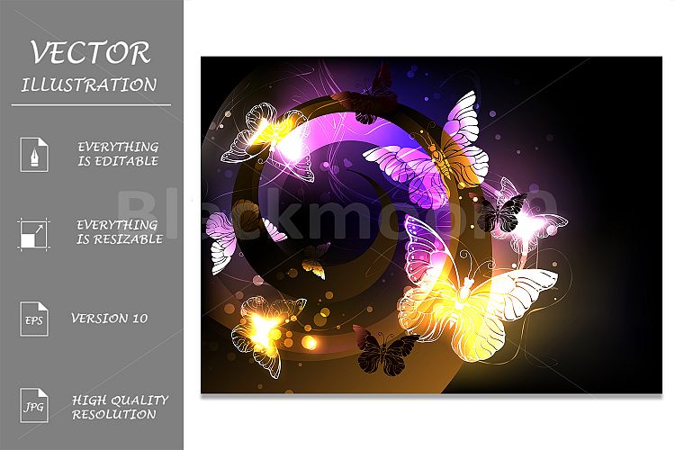 Whirlwind with Night Butterflies