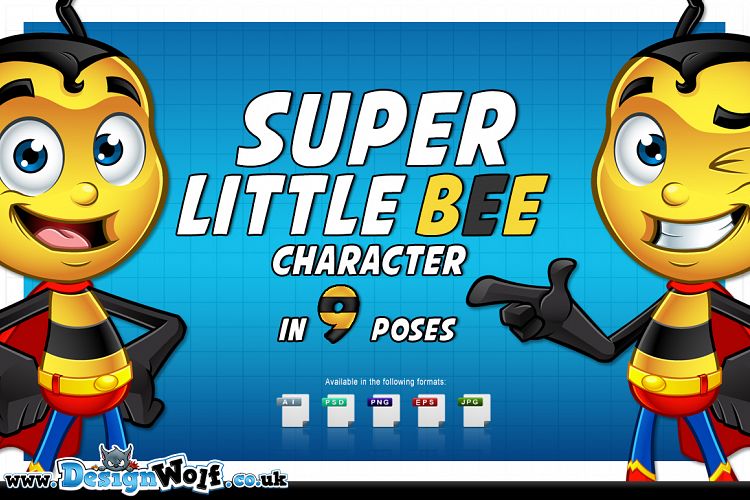 Super Little Bee - In 9 Poses example image 1