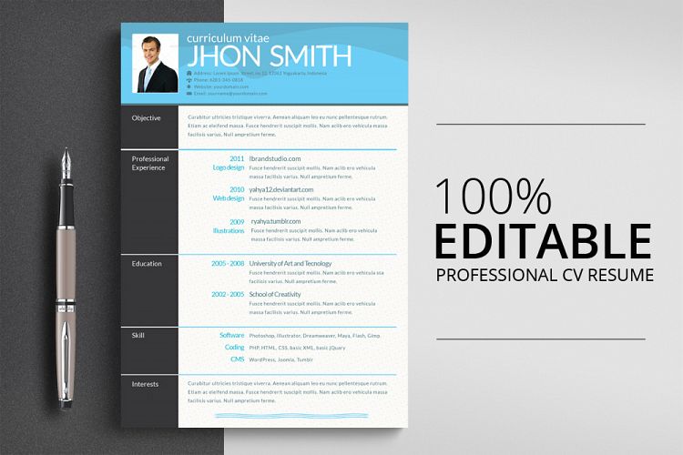 CV Job Resume Template