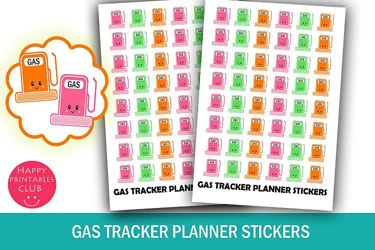Gas Tracker Planner Stickers-Car Fuel Planner Stickers