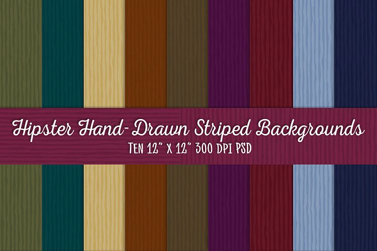Hipster Hand-Drawn Stripes