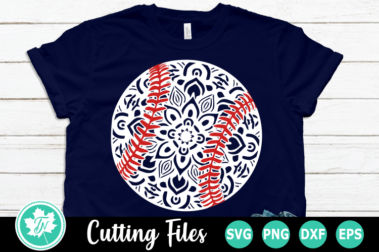 Download Baseball Mandala - A Sports SVG Cut File