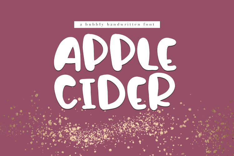 Apple Cider - A Bubbly Handwritten Font