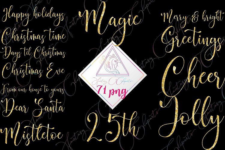 Christmas Word Art Clipart