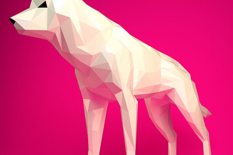 Papercraft Wolf, Paper Wolf, Game of Thrones, Direwolf DIY, Animal Trophy, Paper Dog, Paper Animals, Paper Statue, Home Decor, XXL Low Poly example image 1