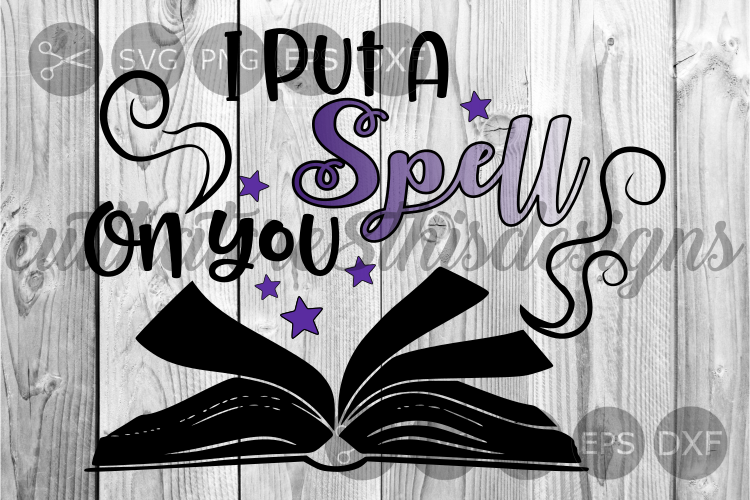 Download Open Book, Put A Spell On You, Stars, Cut File, SVG.