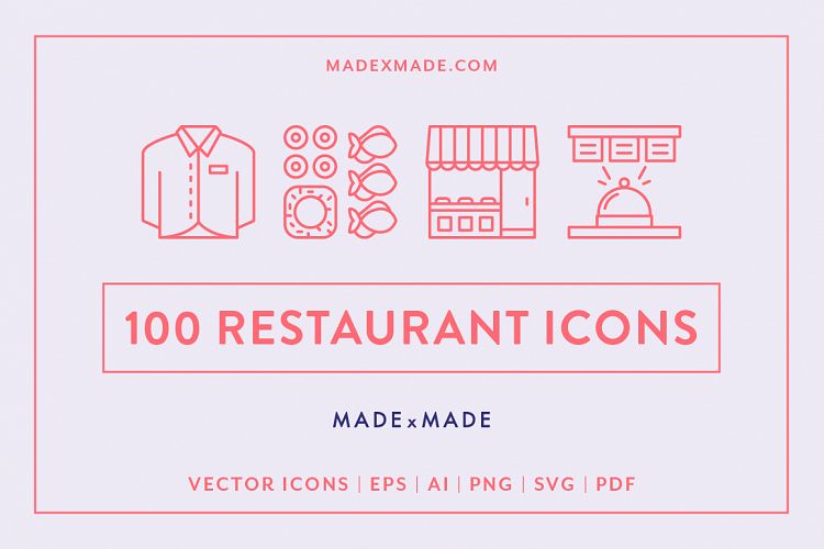 Line Icons - Restaurant