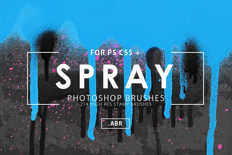 214 Spray Photoshop Brushes