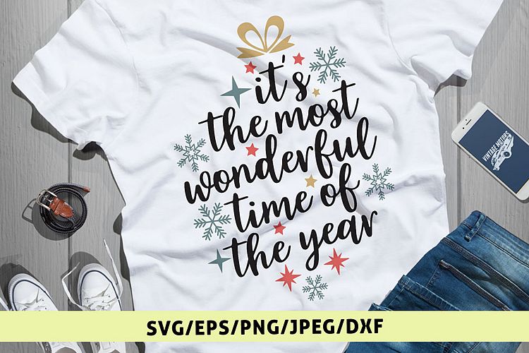 Its Just Wonderful Time Of The Year - Christmas SVG EPS