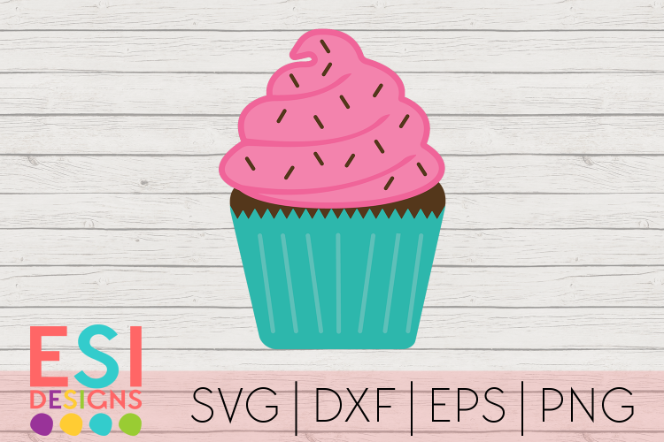 Baking SVG | Cupcake Design 1 | SVG, DXF, EPS, PNG