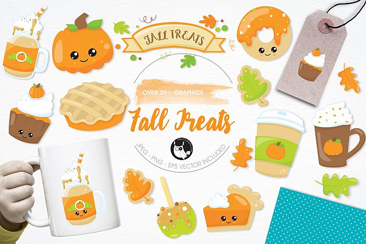 Fall Treats graphics and illustrations