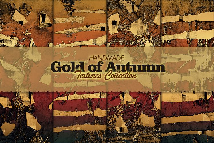 Gold of Autumn. Textures.