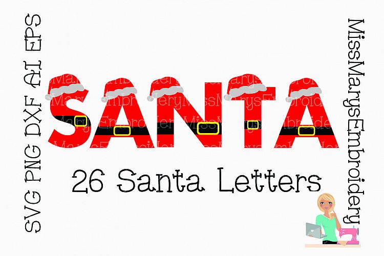 Santa Letters SVG Cutting File