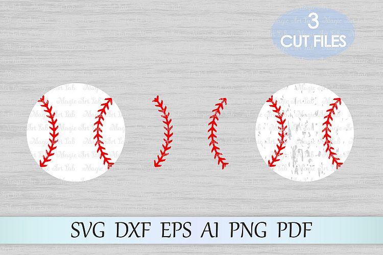 Baseball svg, Softball svg file, Distressed baseball svg