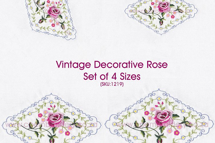Vintage Antique Floral Decorative Single Rose