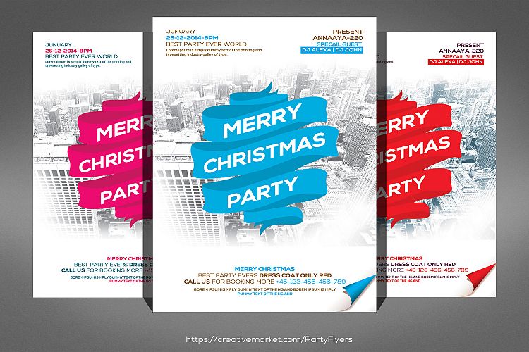 Merry Christmas Party Flyer