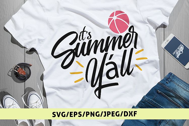 Its Summer Yáll - Summer SVG EPS DXF PNG Cutting Files