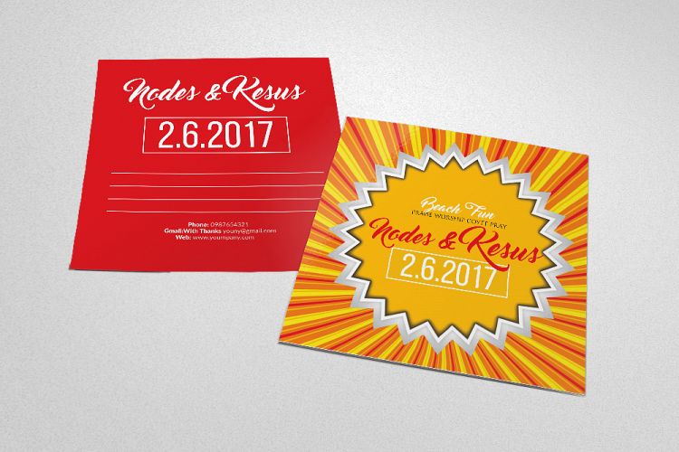 Wedding Invitation Postcard