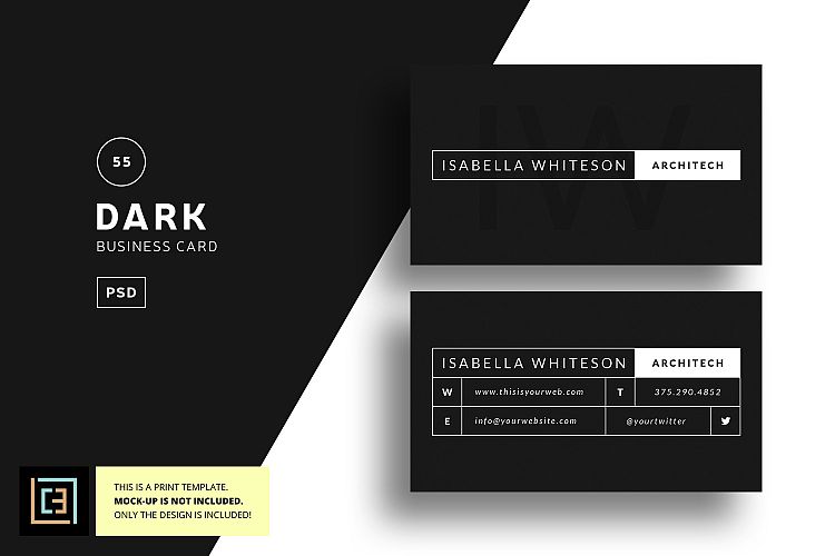 Dark Business Card - BC055